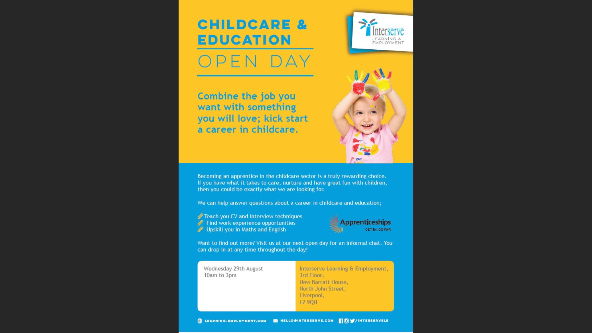 Childcare Apprenticeship Flyer
